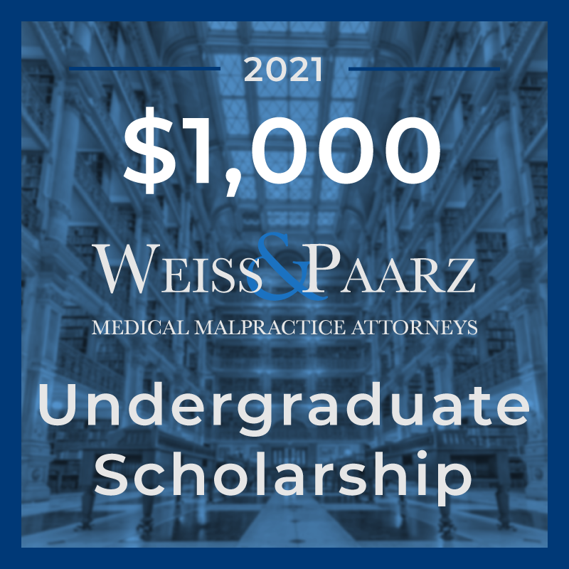 The 2021 Weiss & Paarz Annual Rising Star Scholarship